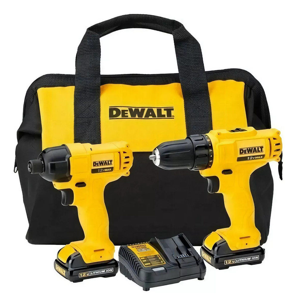 Kit Taladro Y Atornillador De Impacto 12v Dewalt Dck199c2