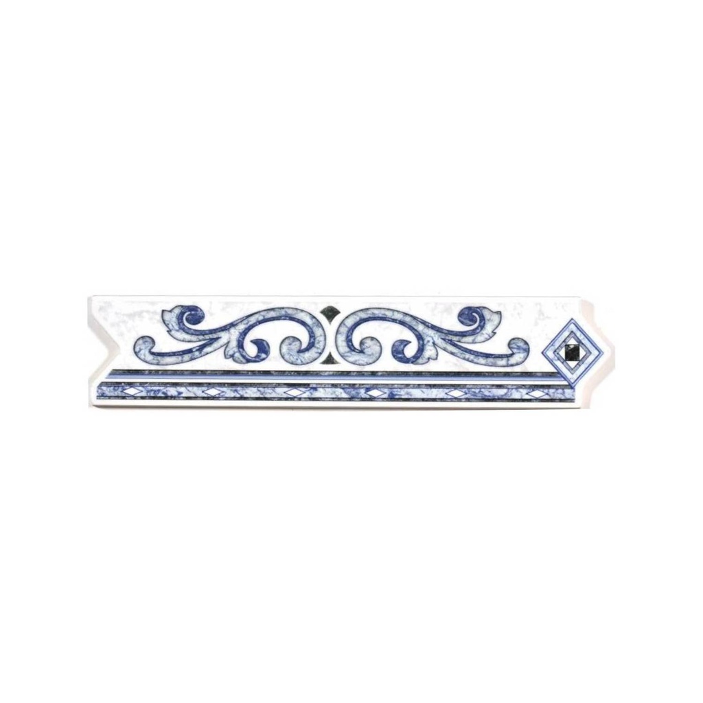CENEFA RAVENA BLUE 5.5X26CM LISTEL