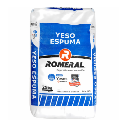 Yeso Espuma Romeral Saco 25kg