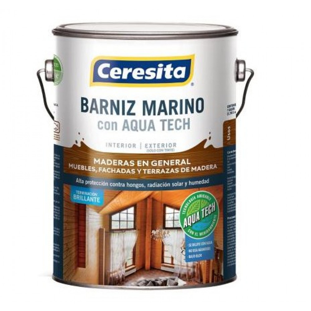 BARNIZ MARINO ULTRA CAOBA CERESITA GALON