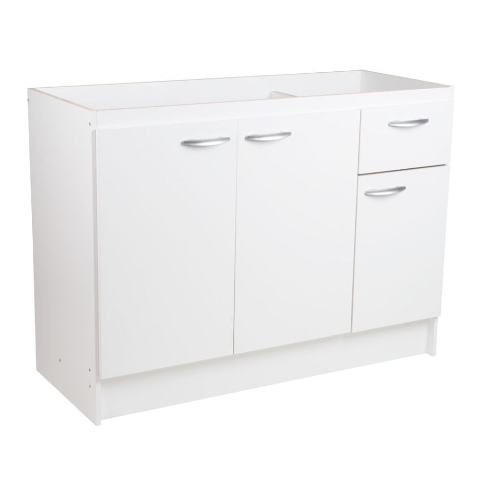 MUEBLE LAVAPLATO 120X50CM DERECHO BLANCO