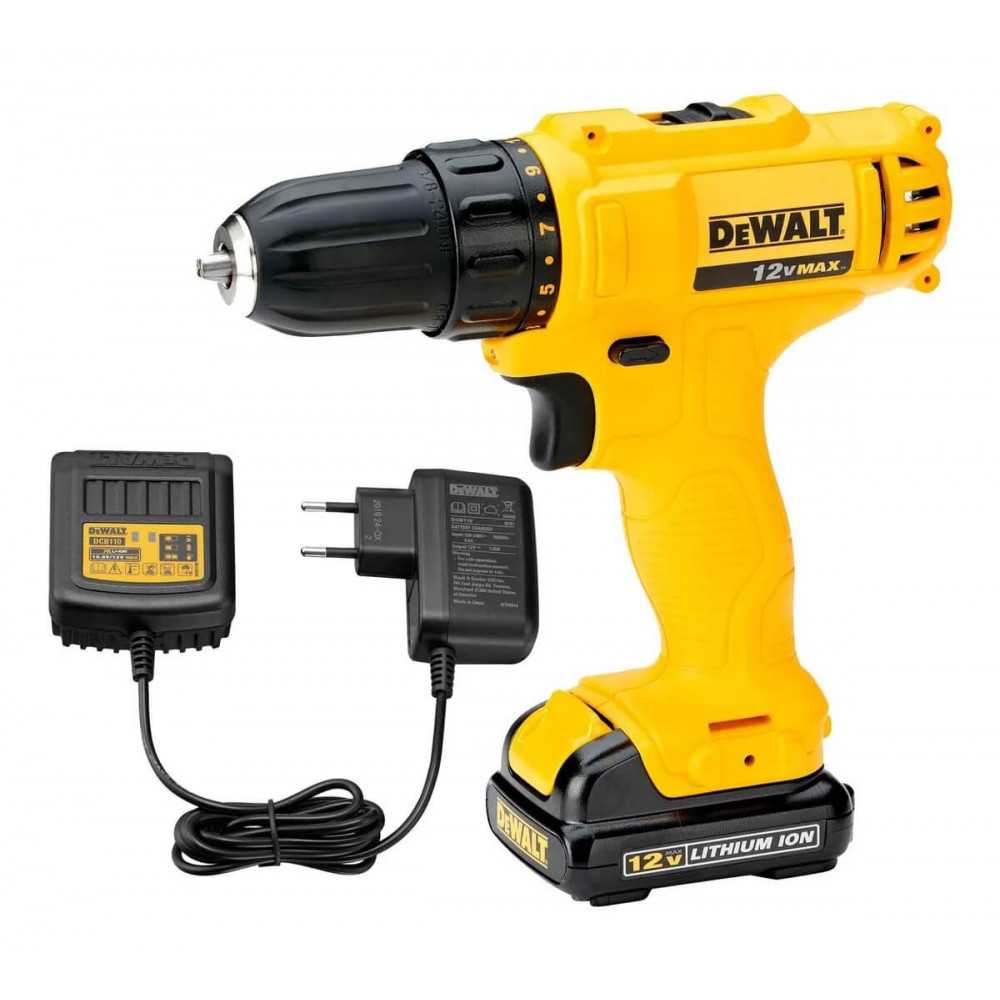 Taladro Atornillador Inalambrico 12V 10mm DeWalt Dcd700lc1