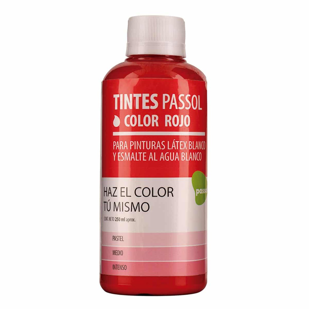 TINTE ROJO PASSOL BOTELLA 250ML