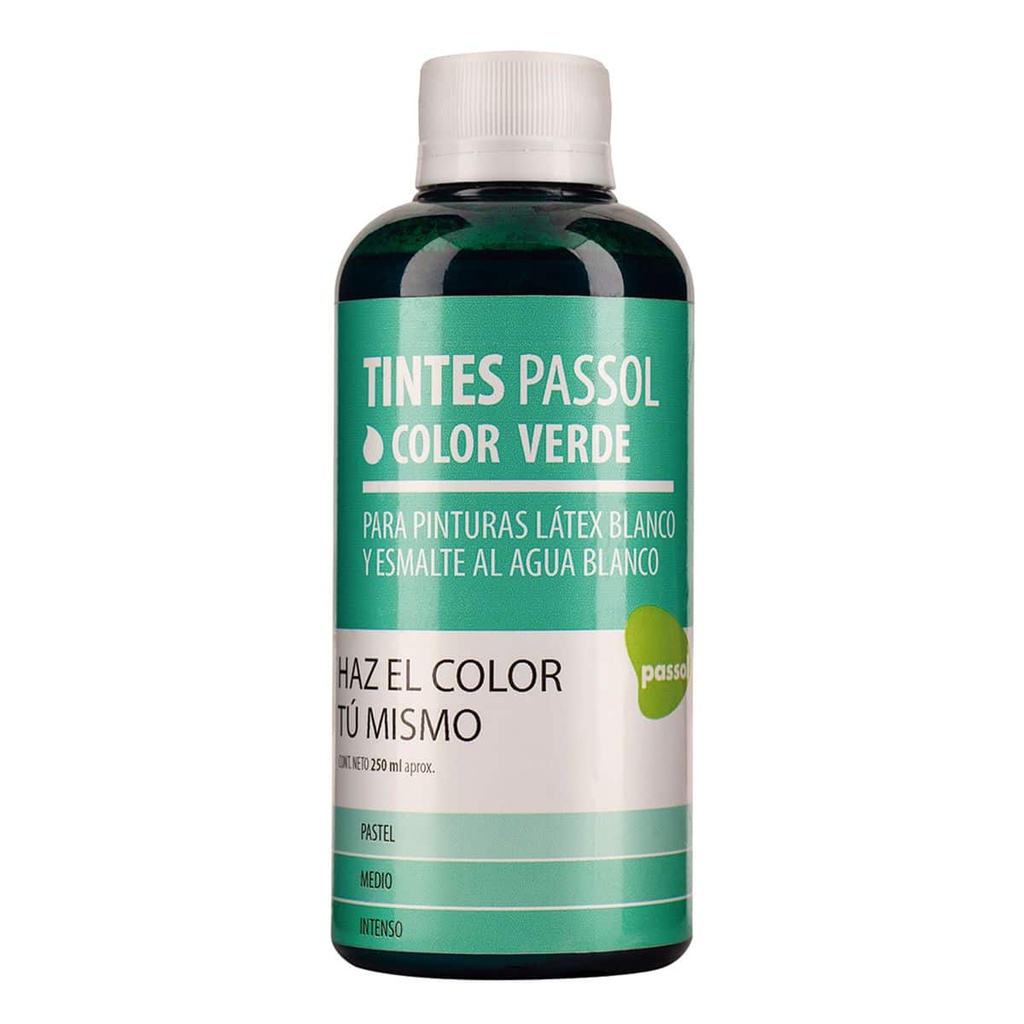 TINTE VERDE PASSOL BOTELLA 250ML