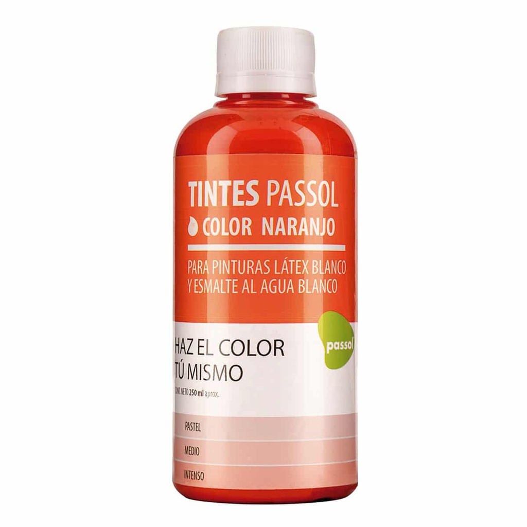 TINTE NARANJO PASSOL BOTELLA 250ML