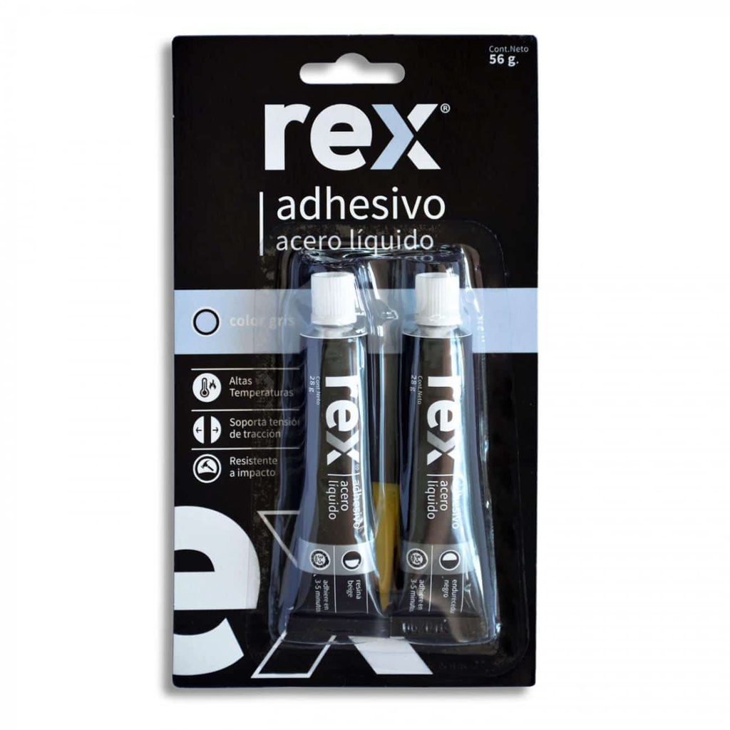 ACERO LIQUIDO ADHESIVO GRIS 56GR REX