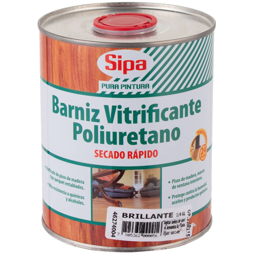 BARNIZ VITRIFICANTE SIPA TARRO 1/4GL