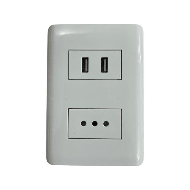 ENCHUFE SIMPLE CONEXION USB BLANCO STANFORD