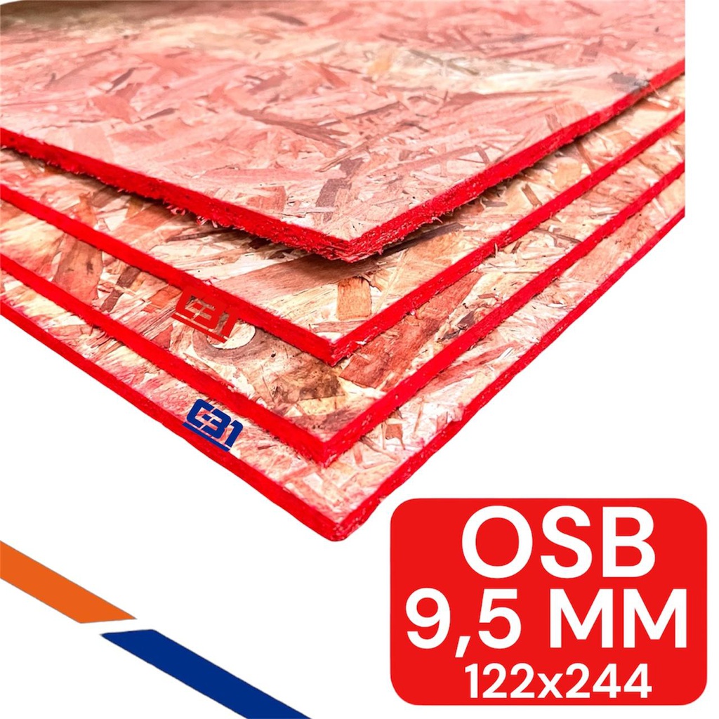 OSB 9.5MM IMPORTADO 1.22X2.44MT ROJO