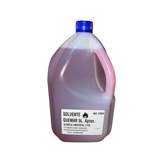 SOLVENTE DE QUEMAR BIDON 5LT QUIMICA UNIVERSAL