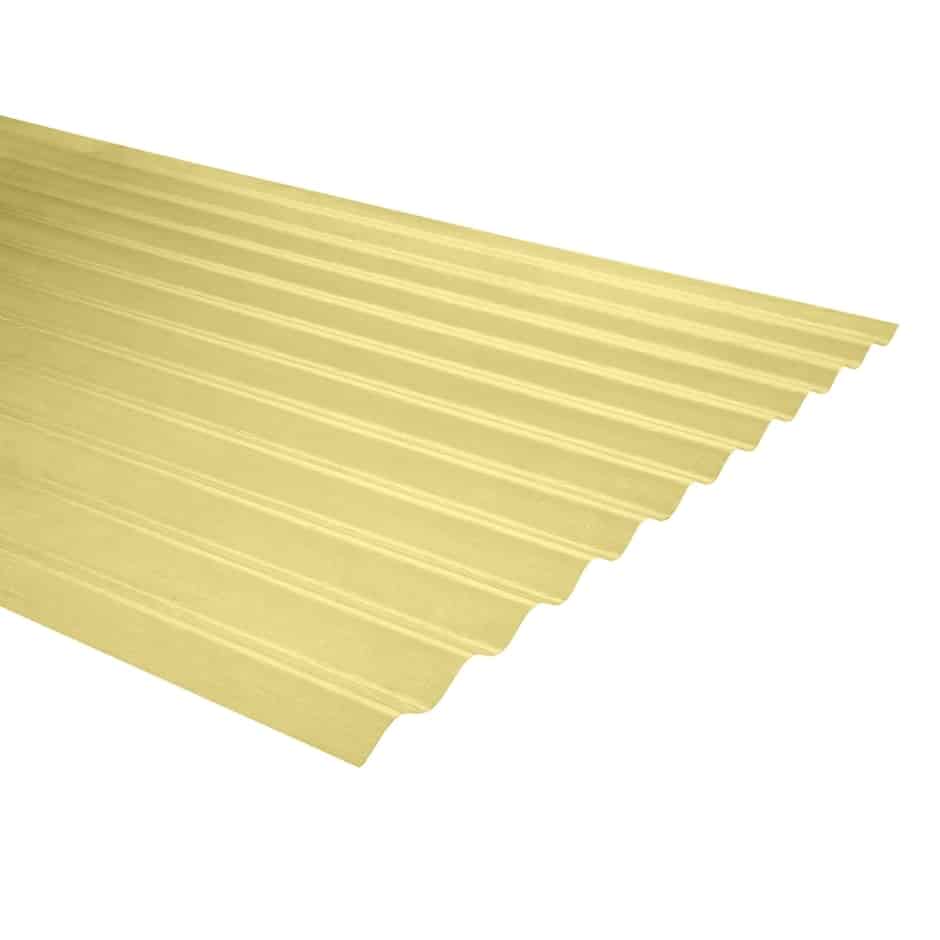 Plancha Fibra Vidrio Acanalada 3MT Amarillo