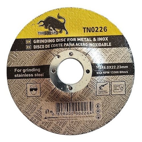 DISCO DESBASTE METAL 4 1/2&quot; TN0026