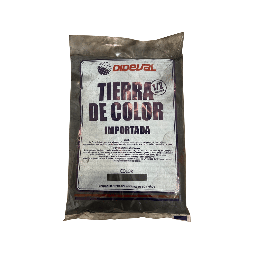 TIERRA COLOR NEGRA 1/2KG DIDEVAL