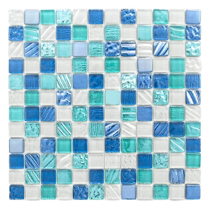 MALLA MOSAICO VIDRIO AQUAMARINA 30X30CM DECORALIA