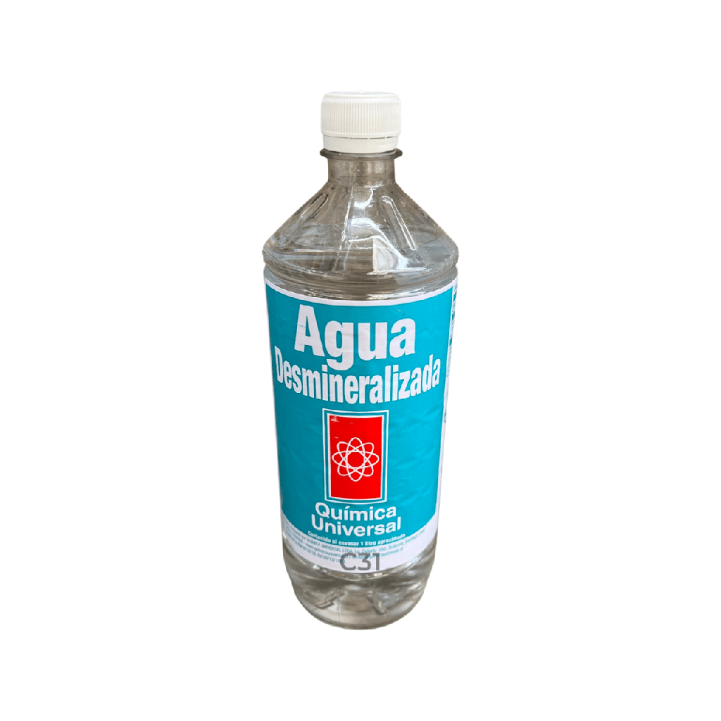 AGUA DESMINERALIZADA 1LT QUIMICA UNIVERSAL