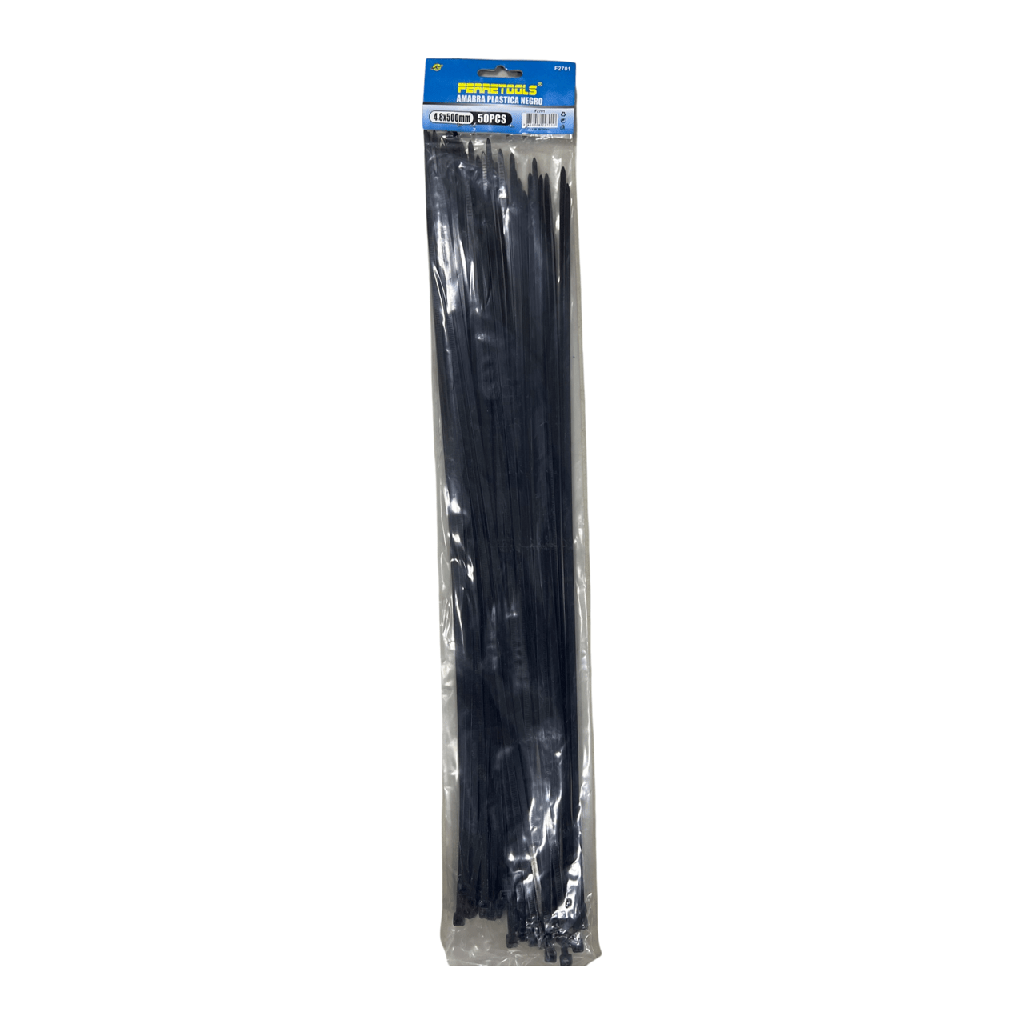 AMARRAS PLASTICAS NEGRAS 4.8X500MM (50UND) F2701