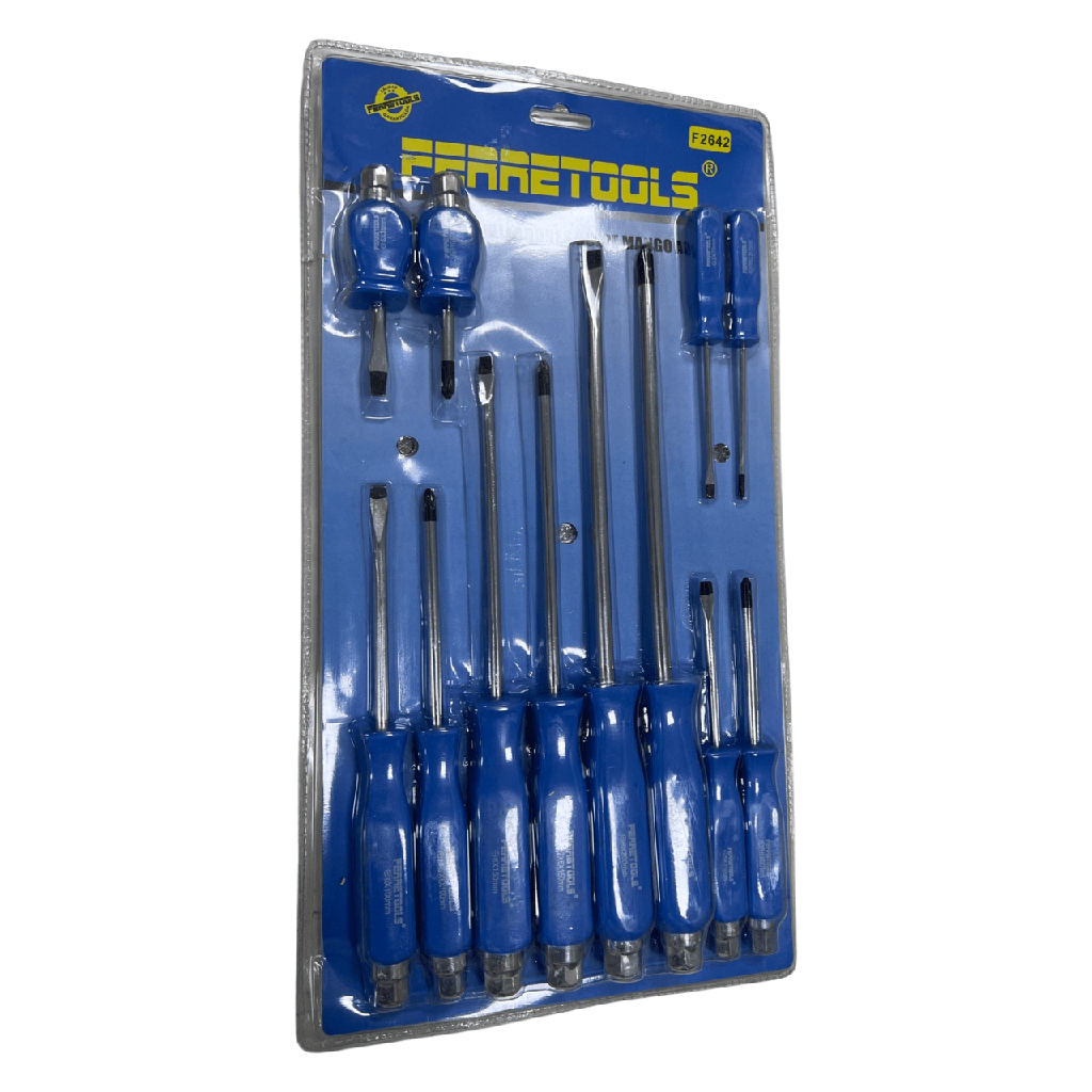 SET DESTORNILLADORES 12PCS FERRETOOLS F2642