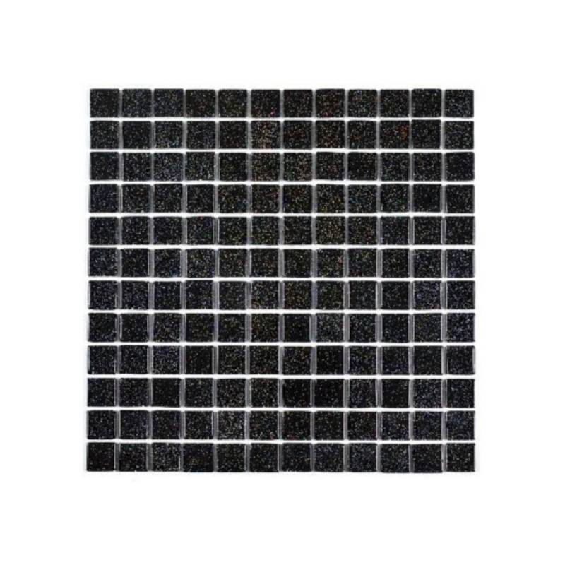 MALLA MOSAICO VIDRIO NEGRA ESTRELLA 30X30 DECORALIA