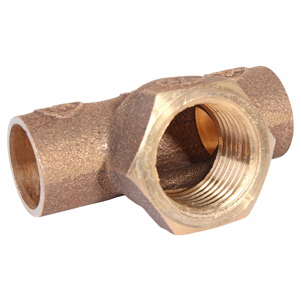 TEE BRONCE SO-SO-HI  1/2&quot; x 1/2&quot; x 3/4&quot; (G335)