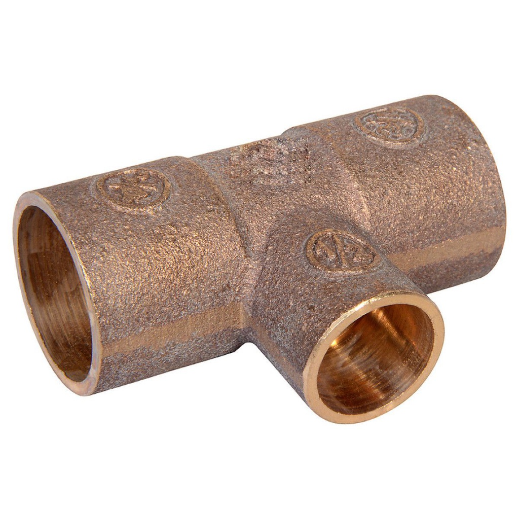 TEE BRONCE SO-SO-SO  3/4&quot; x 3/4&quot; x 1/2&quot; (G343)