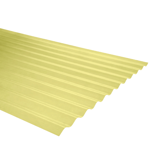 Plancha Fibra Vidrio Acanalada 2.50MT Amarillo