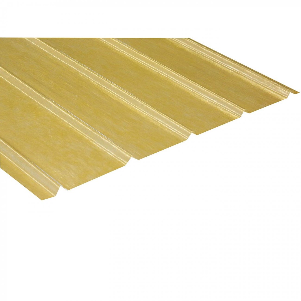 PLANCHA FIBRA DE VIDRIO 5V 2.5MT AMARILLO