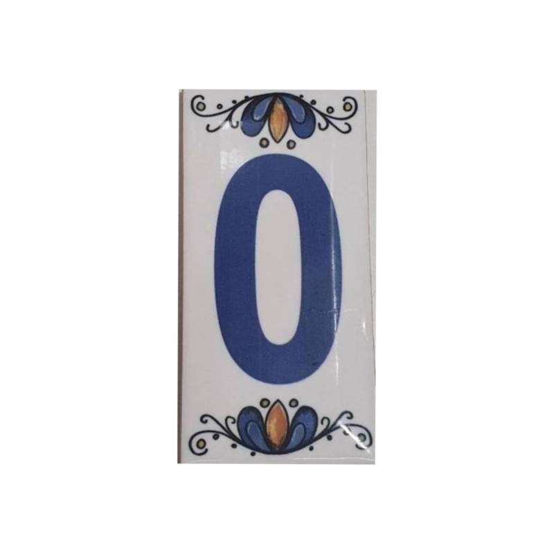 NUMERO CERAMICO N° 0 DECORALIA
