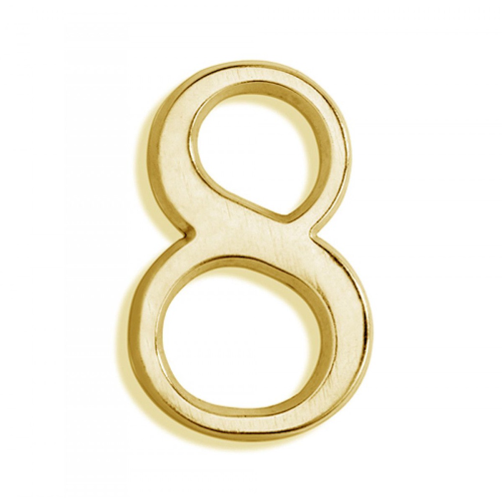 NUMERO PARA CASAS BRONCE N° 8