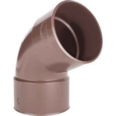 CODO PVC BAJADA 67.5° MARRON