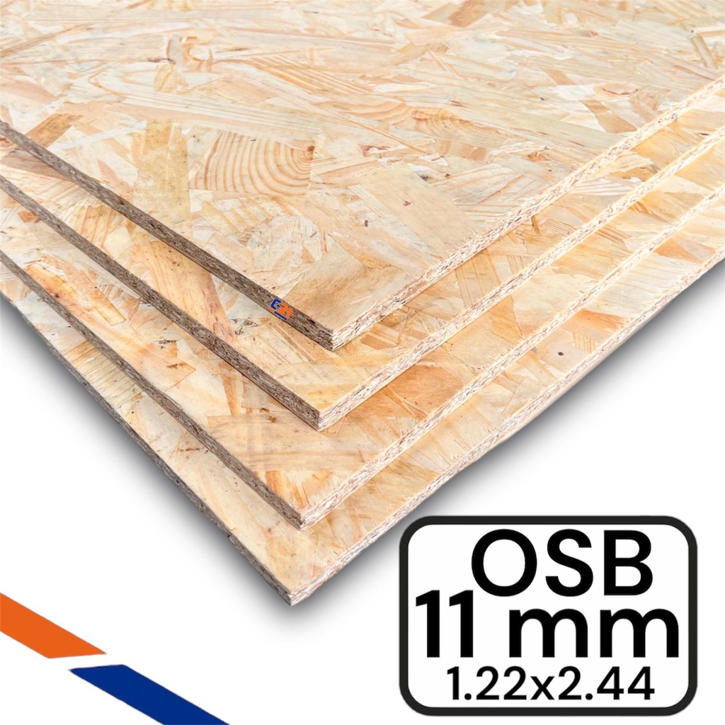OSB 11MM 1.22X244MT Rojo/Natural