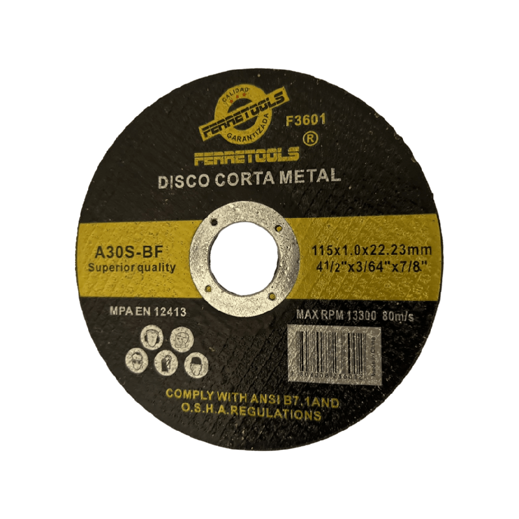 DISCO CORTE 4 1/2&quot; x 1.2MM FERRETOOLS F3611