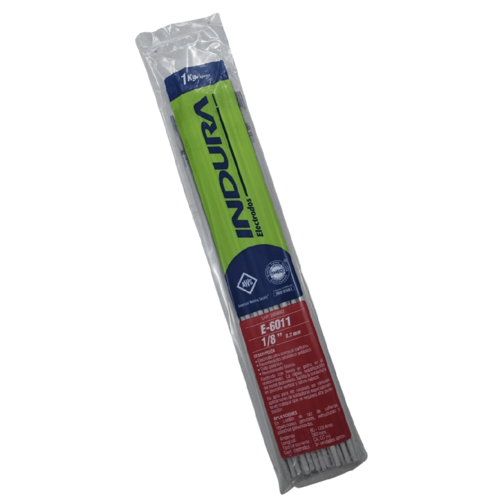 SOLDADURA 6011 1/8&quot; PUNTO ROJO 1KG INDURA