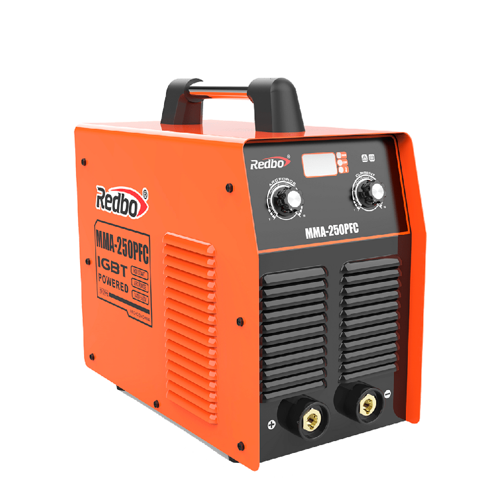 SOLDADORA INVERTER MONOFASICA/TRIFASICA MMA-250PFC REDBO