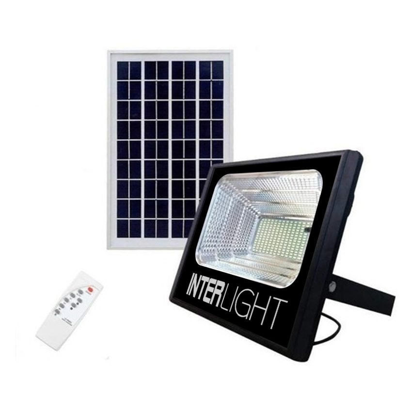 FOCO PROYECTOR LED + PANEL SOLAR 40W IP65 / 6000K INTERLIGHT