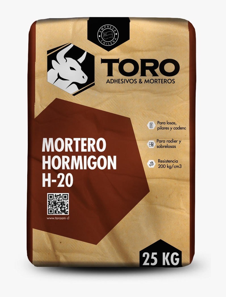 Hormigon H20 Concreto Preparado 25KG Toro