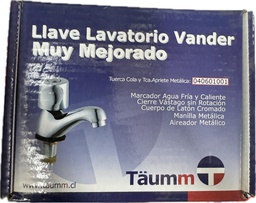 [L25] LLAVE LAVATORIO VANDER MUY MEJORADO MARCA TAUMM L25