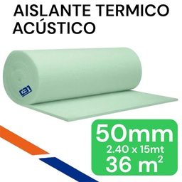 [6332] AISLANTE TERMICO ACUSTICO 36M2 2.4X15MT Polyterm/Duoterm