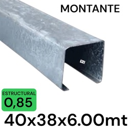 [1521] METALCON MONTANTE 40X38 6MT 0.85MM C 2x2