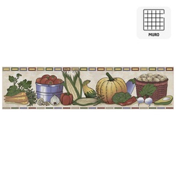 [CEN10] CENEFA VEGETALES 8.7X35CM LISTEL