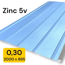 [4178] PLANCHA ZINC 5V 0.30x895x2000mm
