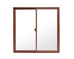 [2600] VENTANA ALUMINIO MADERA 1x1MT