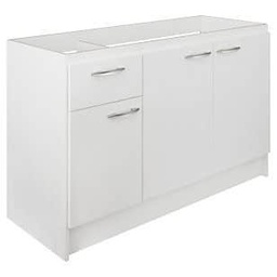 [684] MUEBLE LAVAPLATO 120X50CM IZQUIERDO BLANCO