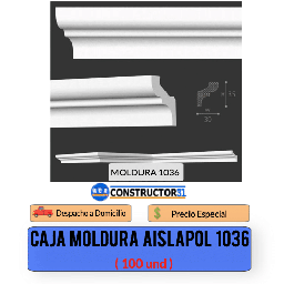 [1036CJ] MOLDURA AISLAPOL 1036 CAJA 100UND