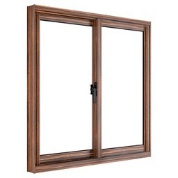 [2360] VENTANA ALUMINIO MADERA 60X60CM BAÑO