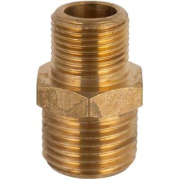 [G97] NIPLE HE-HE 1/2 X 3/8&quot; BRONCE