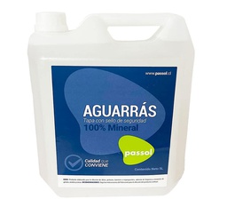 [T162] AGUARRAS MINERAL BIDON 5LT PASSOL