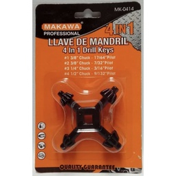 [H231] LLAVE MANDRIL 4 EN 1 MAKAWA MK-0414