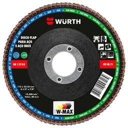 [90032] DISCO TRASLAPADO FLAP  4 1/2" G120 WURTH