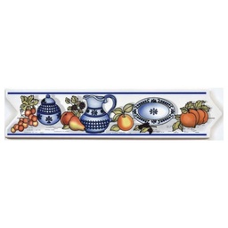 [GLD6220] CENEFA CAROL AZUL 5.5X26CM LISTEL DECORALIA