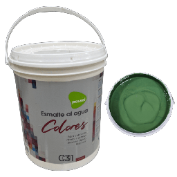 [90153] ESMALTE AL AGUA VERDE MUSGO GALON PASSOL